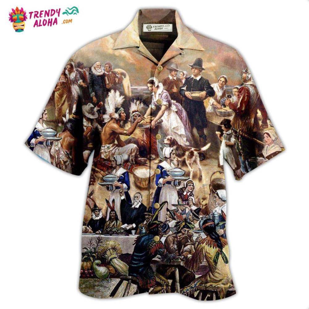 Thanksgiving The First Hawaiian Shirt – Trendy Aloha