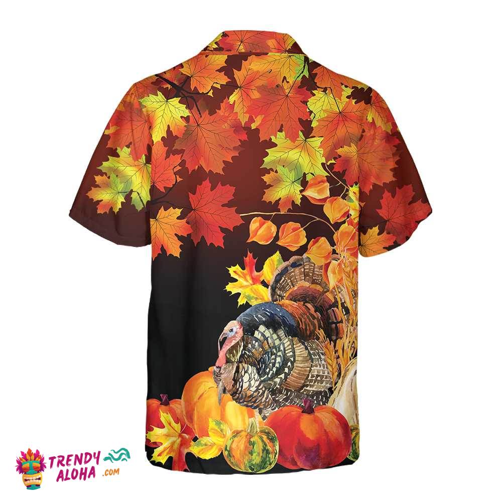 Thanksgiving Turkey Birds With Harvest Hawaiian Shirt, Thanksgiving Gobble Shirt, Funny Gift For Thanksgiving Day