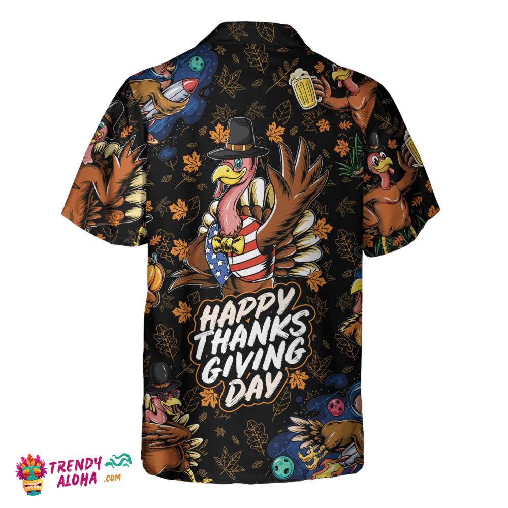 Thanksgiving Turkey Celebrations Turkey Hawaiian Shirt, Funny Thanksgiving Hawaiian Shirt Gift Idea