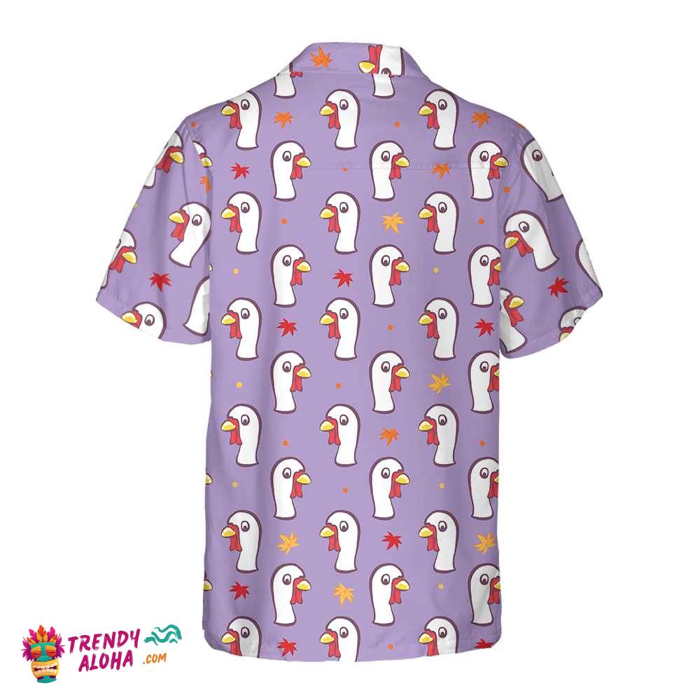 Thanksgiving White Turkey Hawaiian Shirt, Gobble Gobble Shirt, Best Gift For Thanksgiving Day