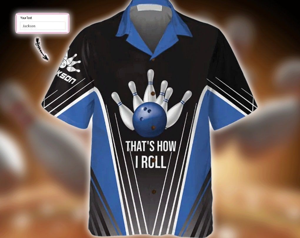 That’s How I Roll Bowling Blue Personalized Trendy Hawaiian Shirt, Group Hawaii Shirt Summer Gifts, Gifts For Bachelor Party, Best Gifts For Men.