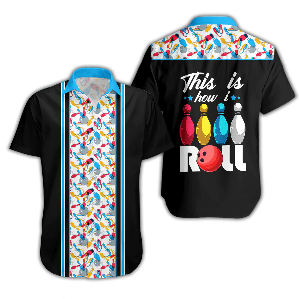 Thats How I Roll Bowling Blue Trendy Hawaiian Shirt Aloha Shirt Thats How I Roll Bowling Blue Trendy Hawaiian Shirt Aloha Shirt
