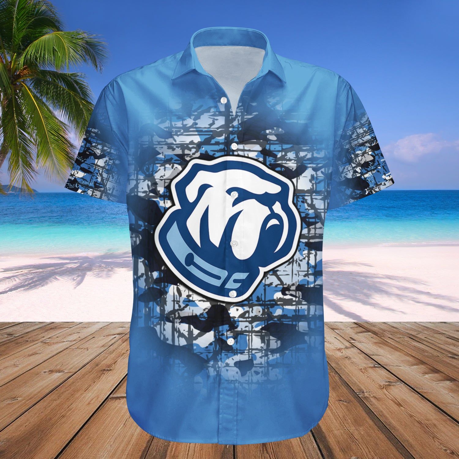 The Citadel Bulldogs Hawaii Shirt Camouflage Vintage – NCAA