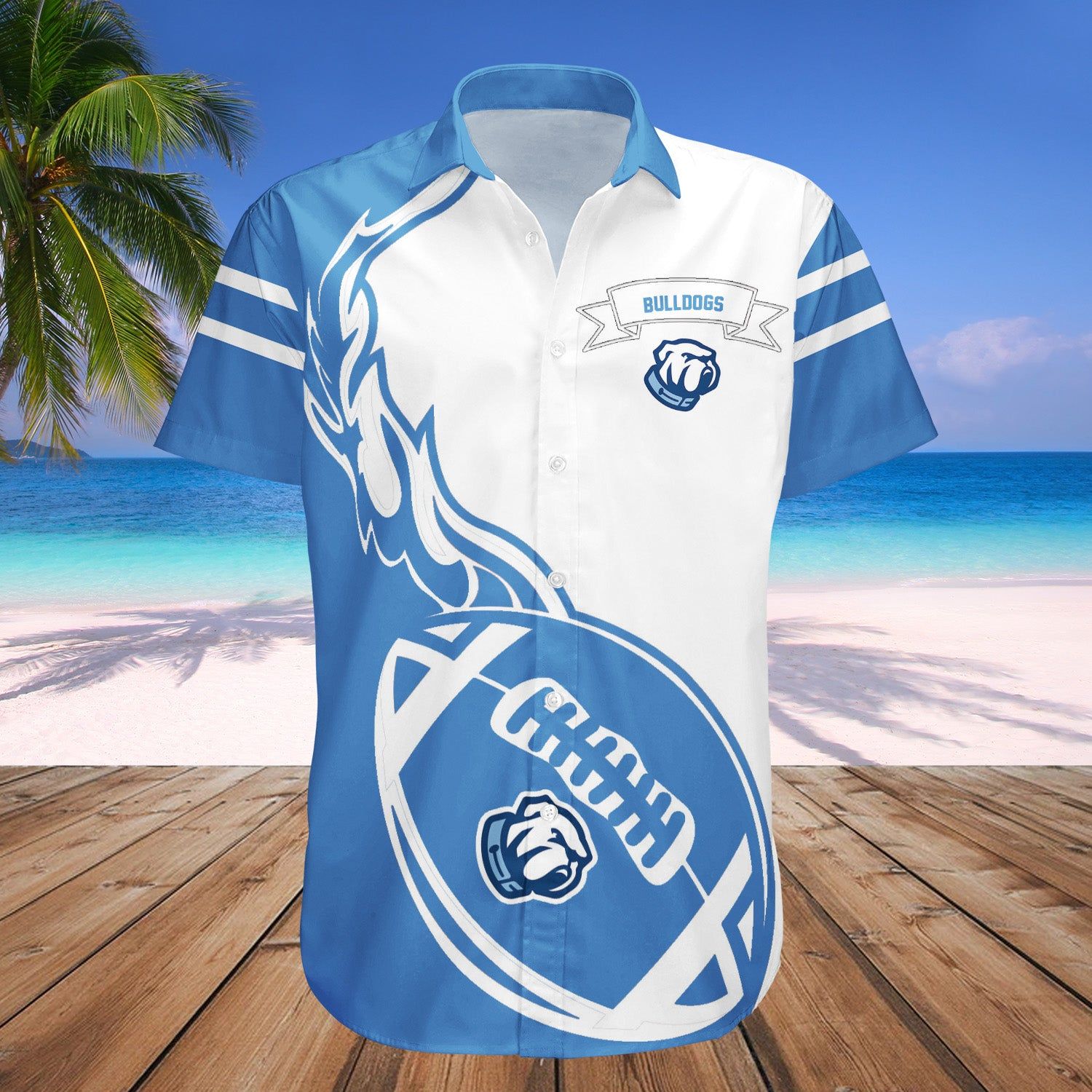 The Citadel Bulldogs Hawaii Shirt Flame Ball – NCAA