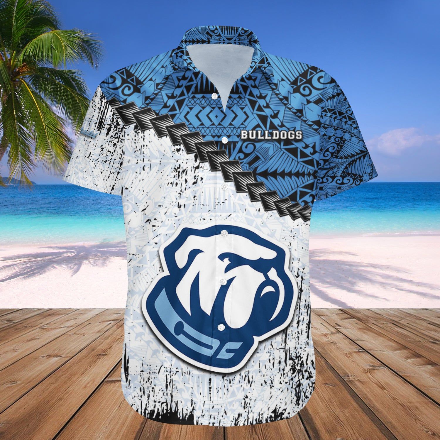 The Citadel Bulldogs Hawaii Shirt Grunge Polynesian Tattoo – NCAA
