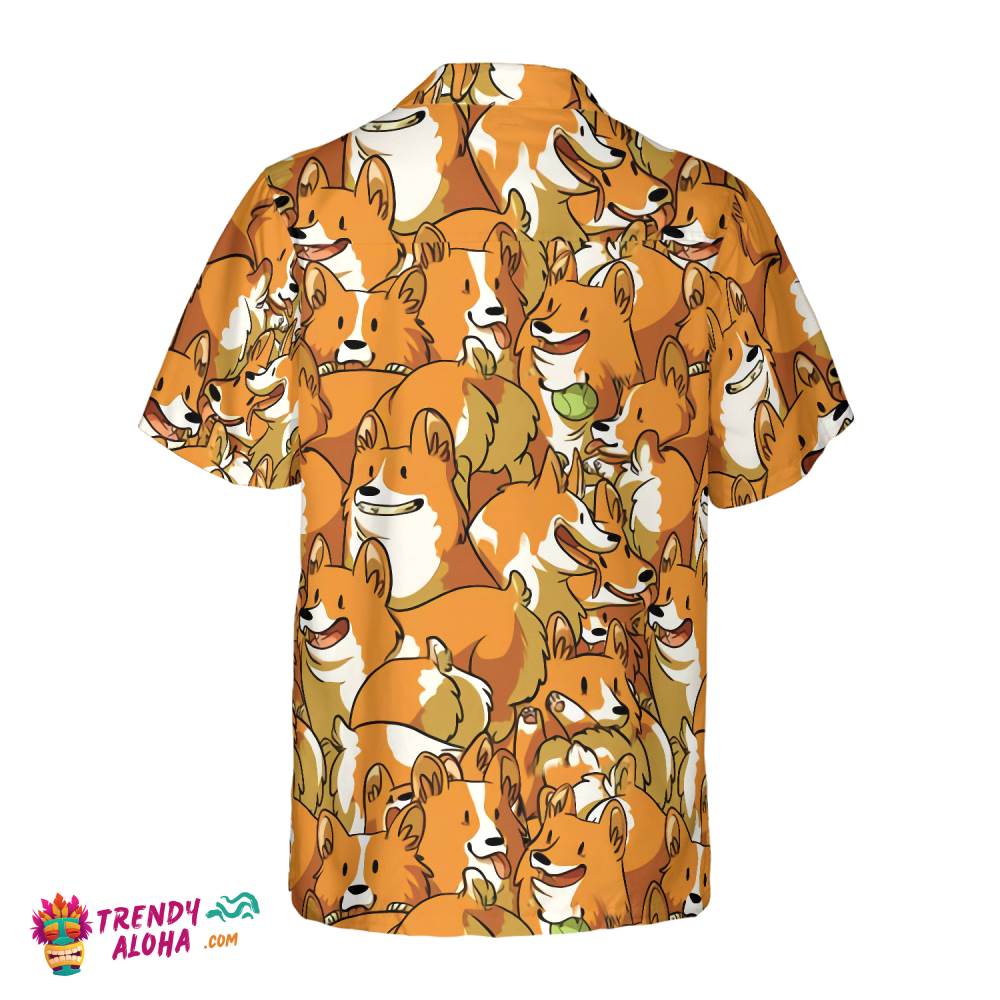 The Corgi Friends Hawaiian Shirt