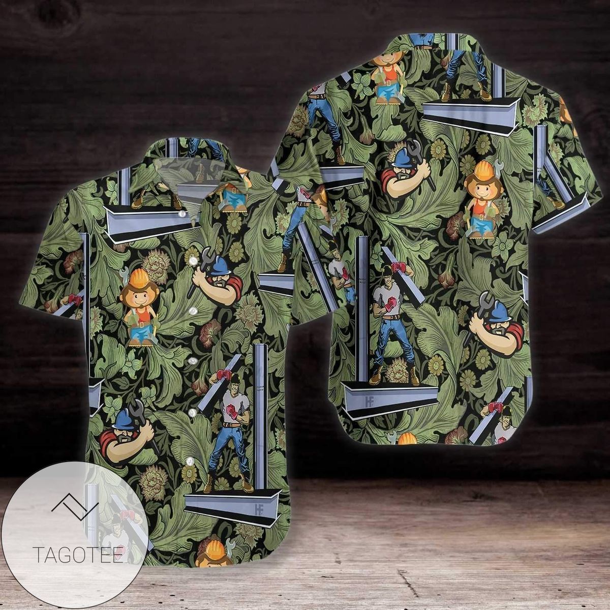 The Great Ironworker Hawaiian Shirt Tropical Elegance Design Style