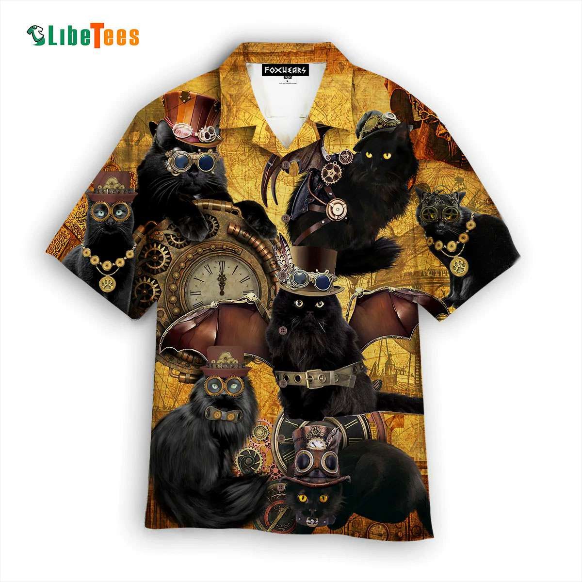 The Royal Steampunk Cat Trendy Hawaiian Shirt Perfect Gifts For Your Loved Ones