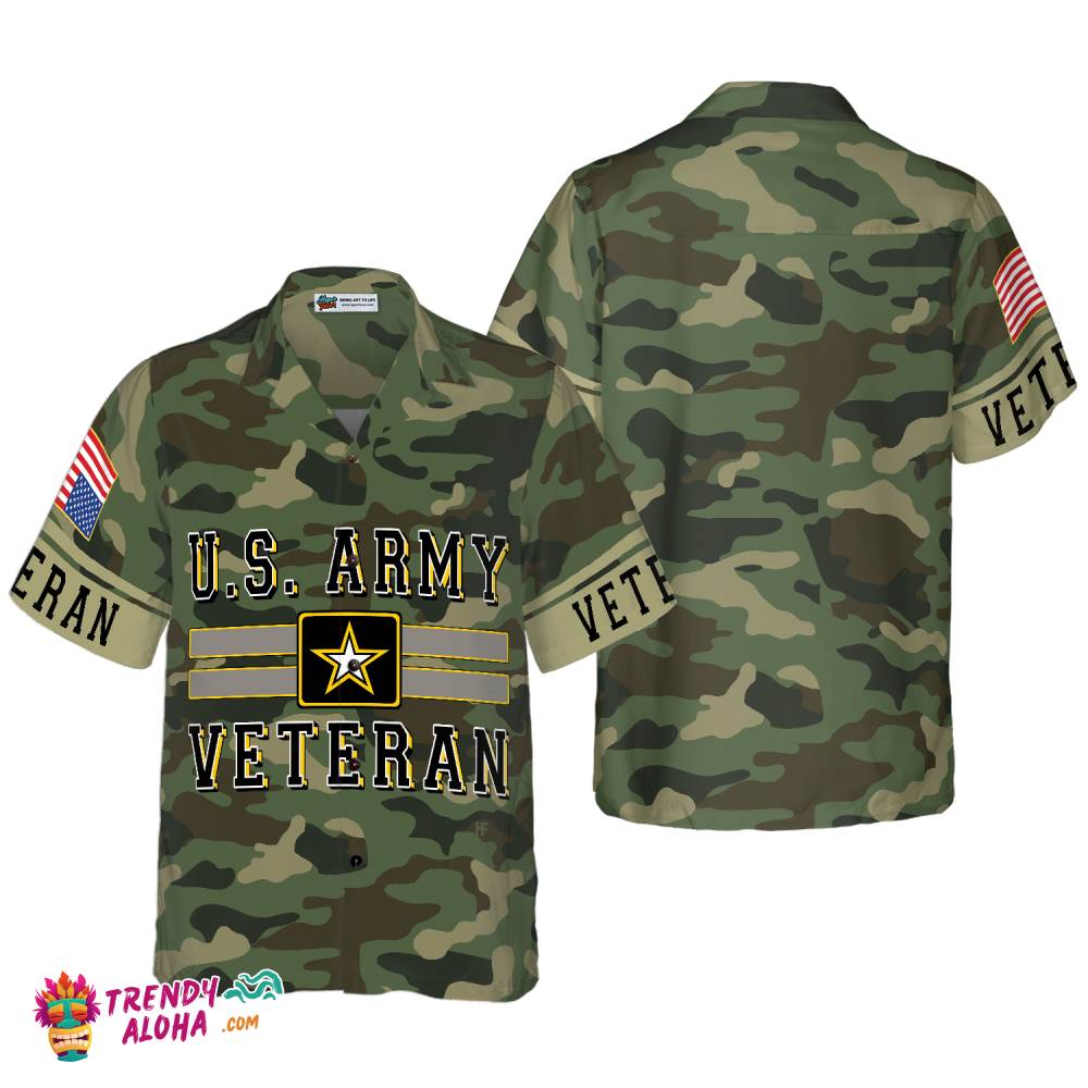 The Us Army Veteran Hawaiian Shirt The Us Army Veteran Hawaiian Shirt