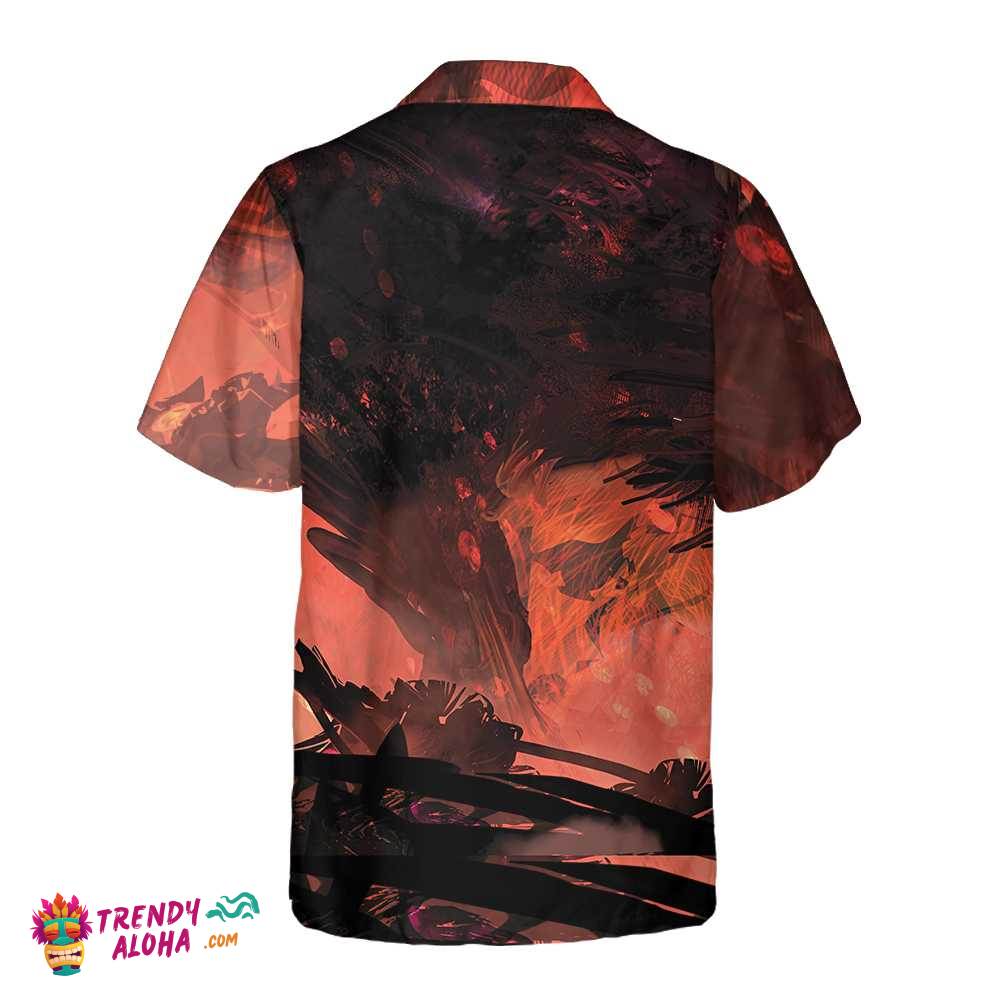 The War Dragon Hawaiian Shirt, Cool Dragon Shirt For Men