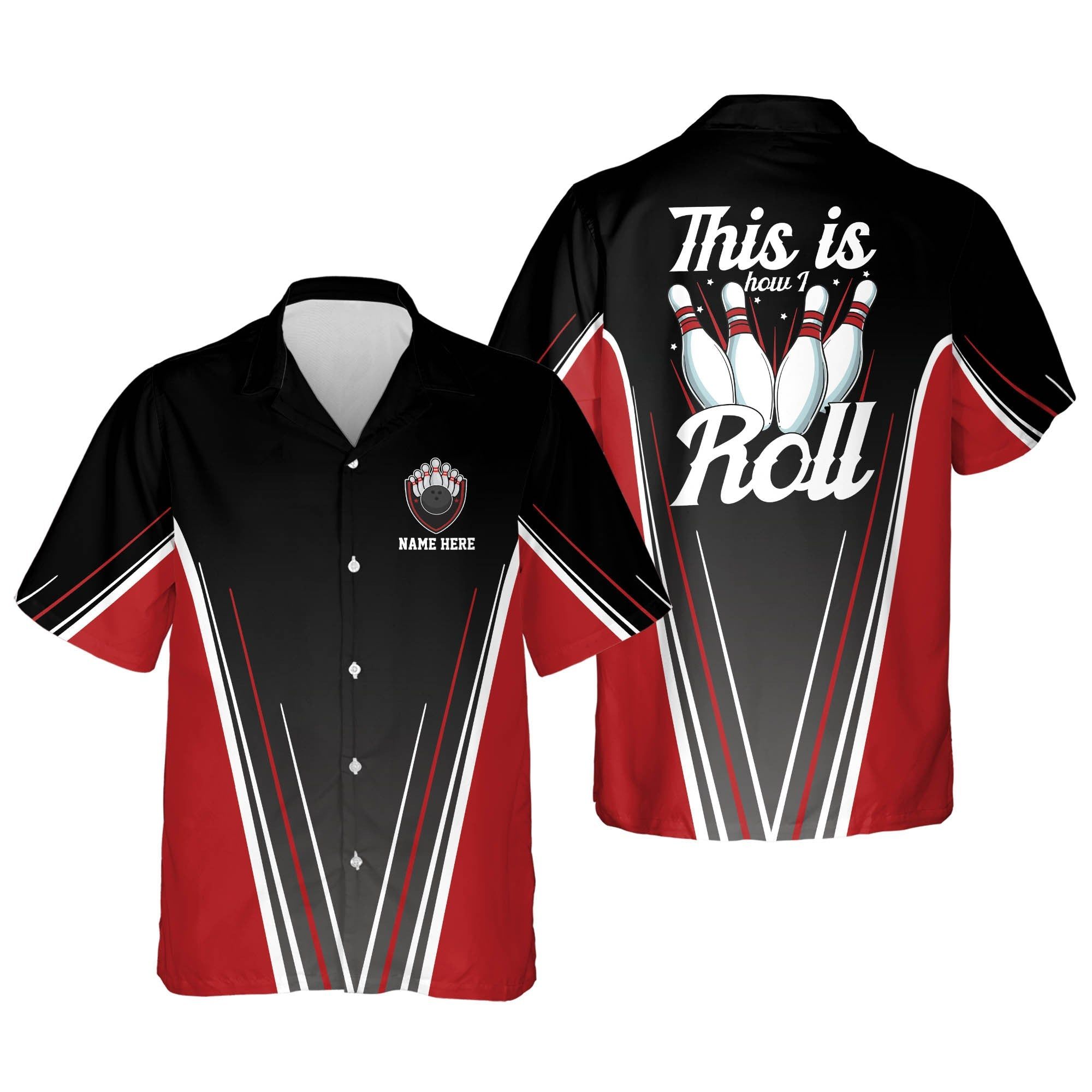 This Is How I Roll Bowling Personalized Name Trendy Hawaiian Shirts This Is How I Roll Bowling Personalized Name Trendy Hawaiian Shirts