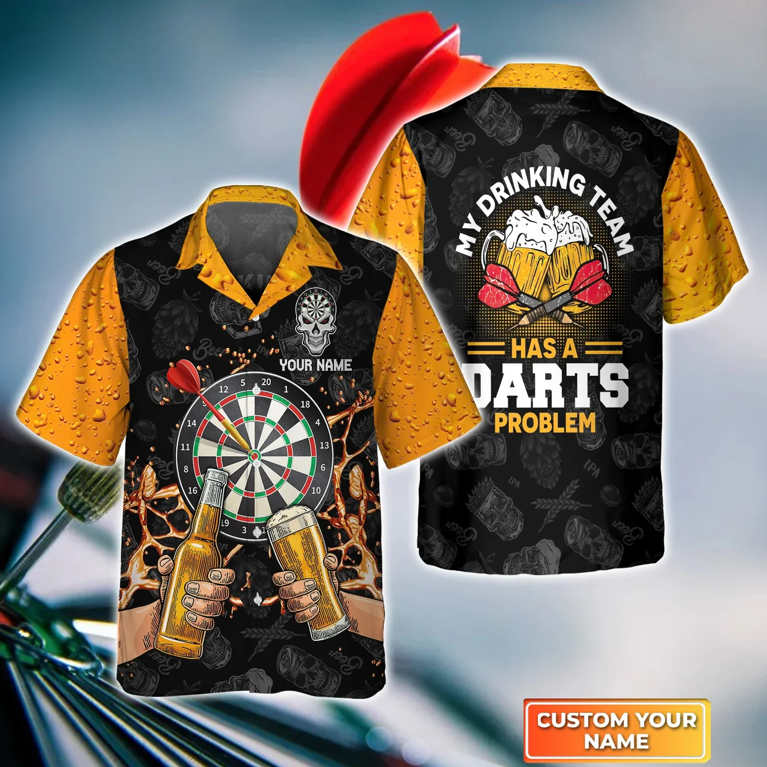 This Is My Dart Playing Trash Talking Beer Drinking Personalized Name 3D Trendy Hawaiian Shirt For Darts Player