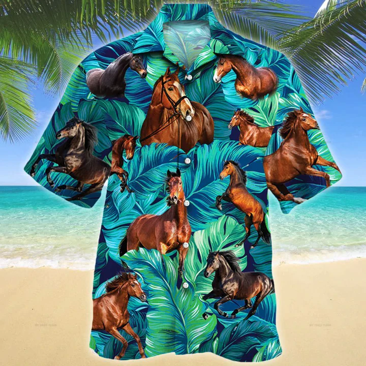 Thoroughbred Horse Lovers Trendy Hawaiian Shirt, Animal Trendy Hawaiian Shirt Men, Women, Gift For Horse Lovers Thoroughbred Horse Lovers Trendy Hawaiian Shirt, Animal Trendy Hawaiian Shirt Men, Women, Gift For Horse Lovers