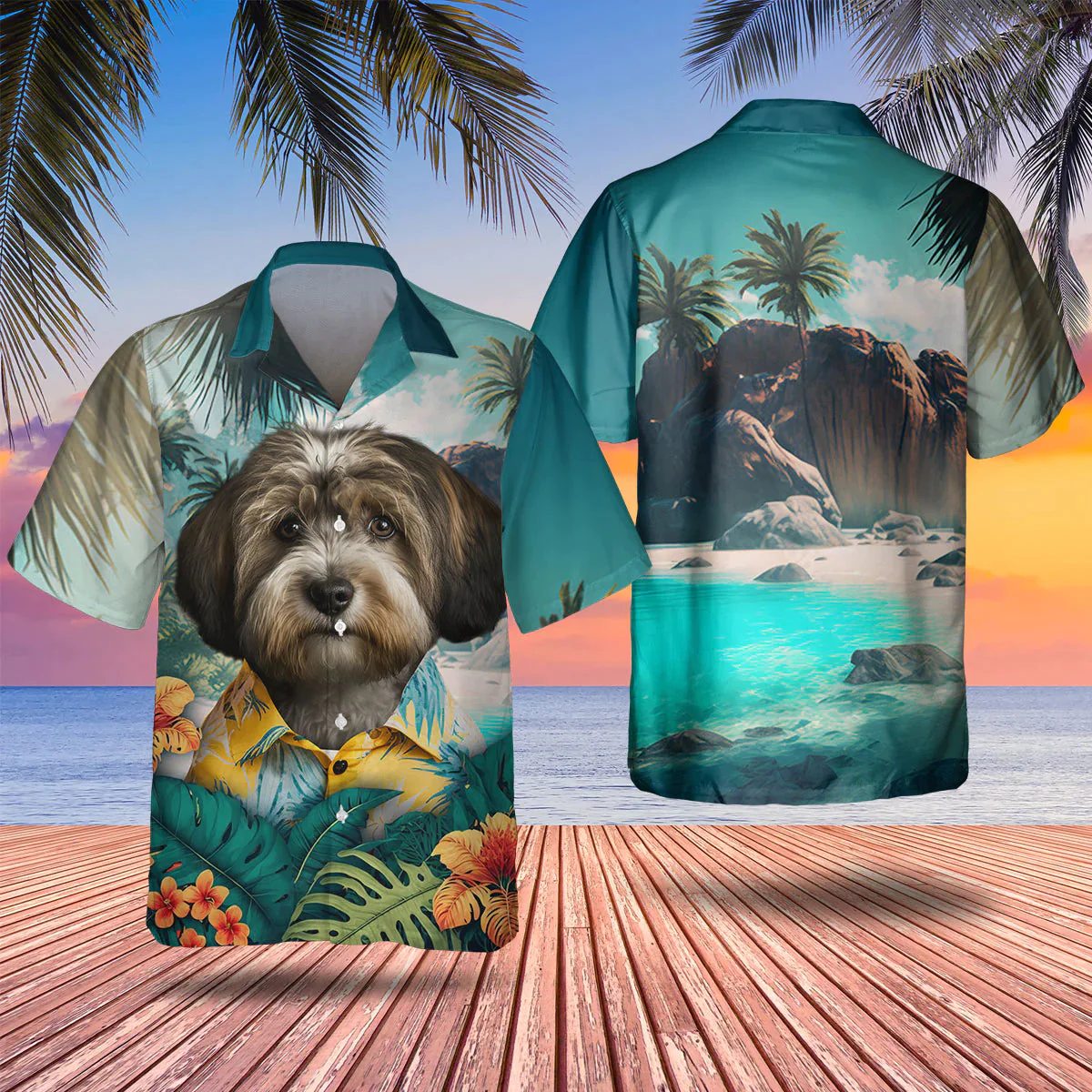 Tibetan Terrier 3D Tropical Trendy Hawaiian Shirt, Dog Lover Trendy Hawaiian Shirt, Summer Trendy Hawaiian Shirt For Men And Women Tibetan Terrier 3D Tropical Trendy Hawaiian Shirt, Dog Lover Trendy Hawaiian Shirt, Summer Trendy Hawaiian Shirt For Men And Women
