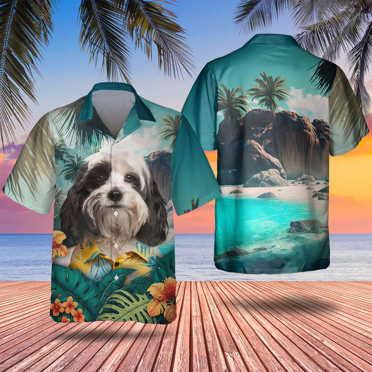 Tibetan Terrier Tropical Trendy Hawaiian Shirt, Dog Lover Trendy Hawaiian Shirt, Summer Gift For Men And Women Tibetan Terrier Tropical Trendy Hawaiian Shirt, Dog Lover Trendy Hawaiian Shirt, Summer Gift For Men And Women