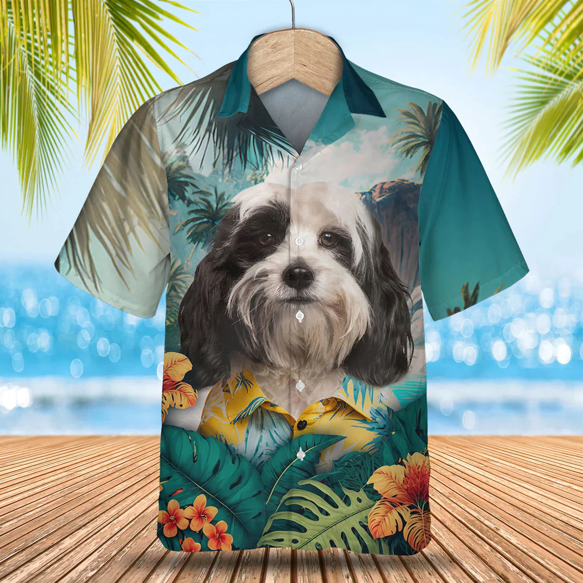 Tibetan Terrier Tropical Trendy Hawaiian Shirt, Dog Lover Trendy Hawaiian Shirt, Summer Gift For Men And Women