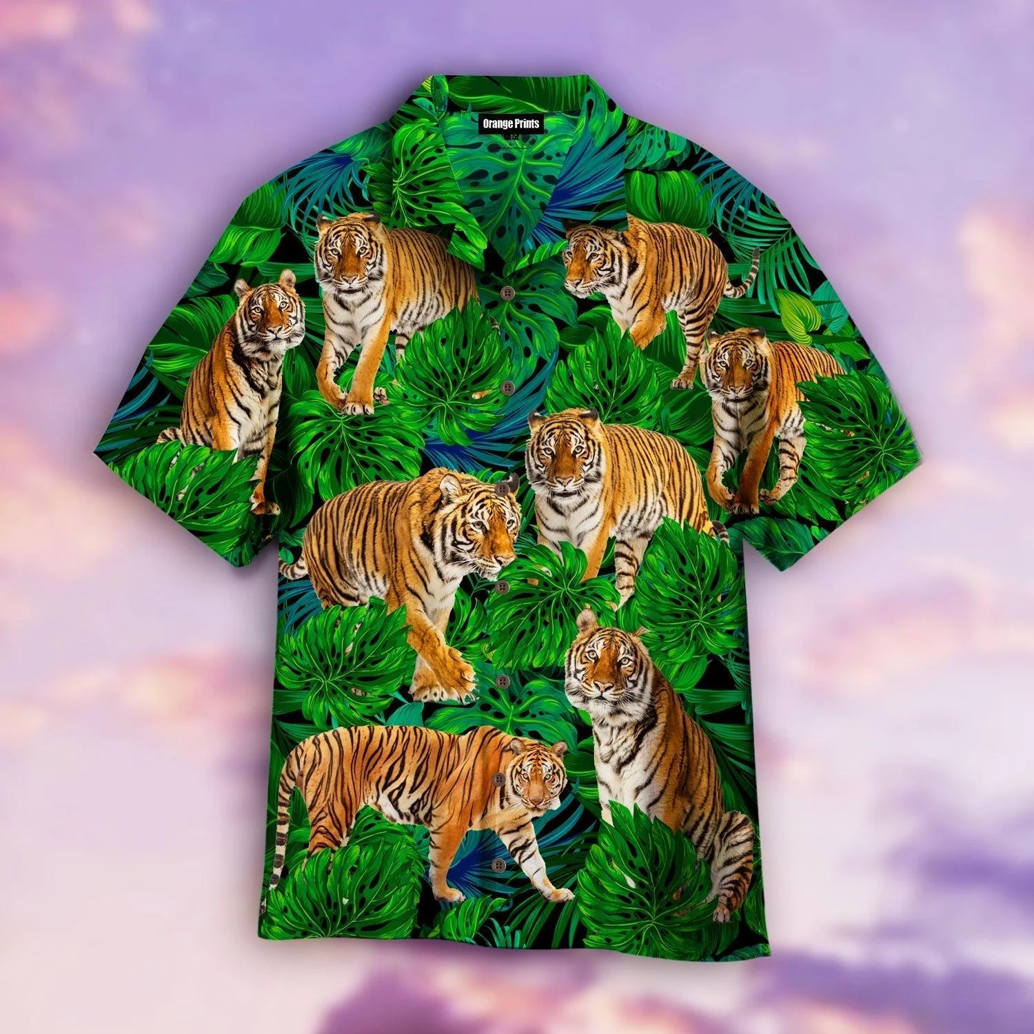 Tiger Tropical Trendy Hawaiian Shirt For