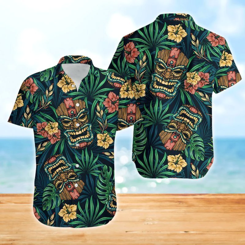 Tiki Colorful Awesome Hawaiian Shirt Gift For Fans