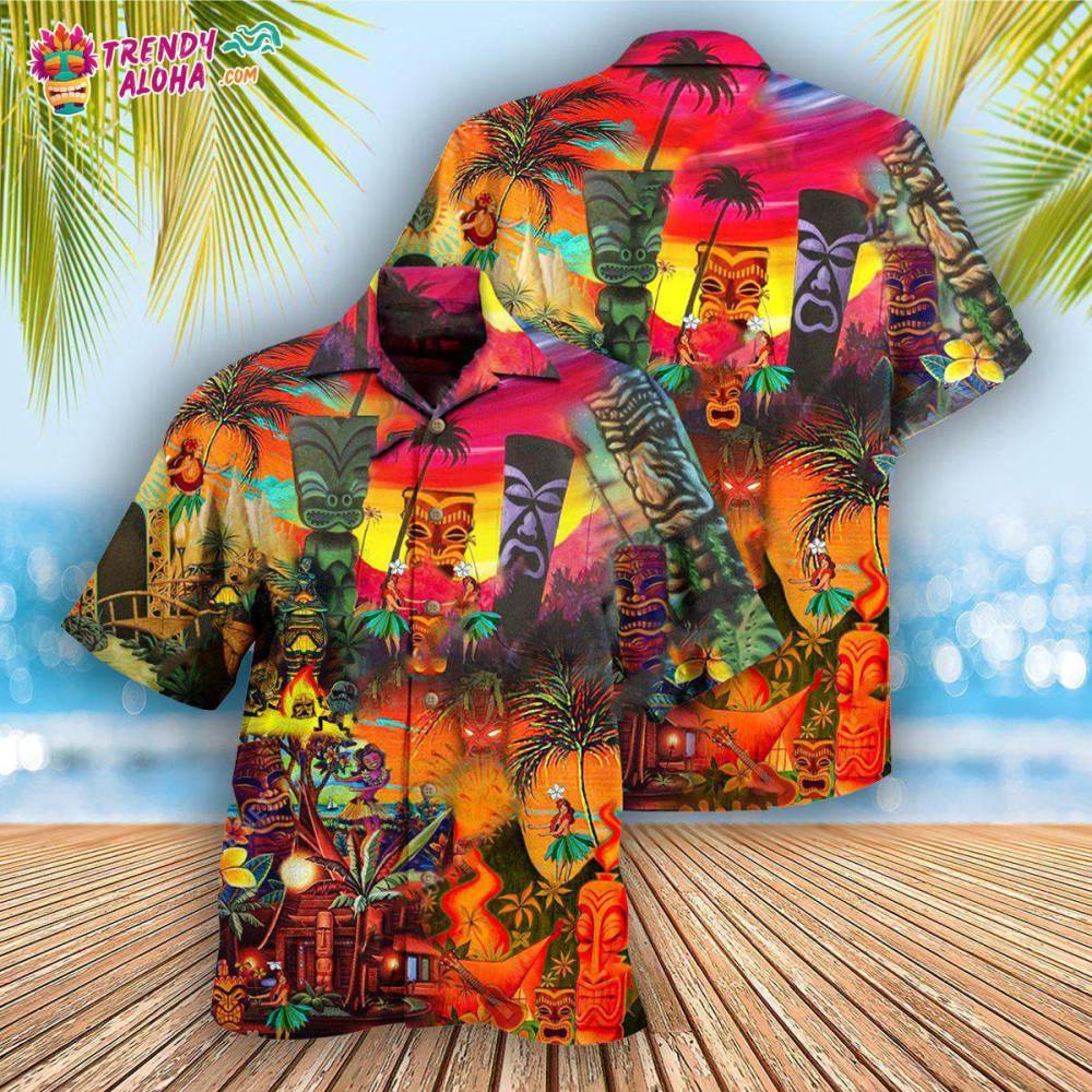 ほぼデッド　70s NAPILI アロハシャツ TIKI　アトミック柄 ほぼデッド 70s NAPILI アロハシャツ TIKI アトミック柄 - メルカリ