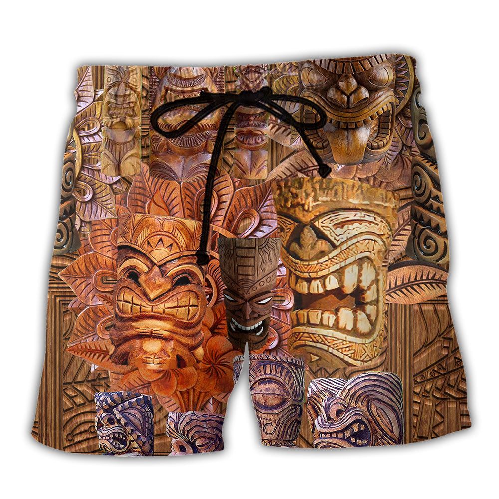 Tiki If Found Please Return To Hawaii Tiki Sculpture Old Trendy Aloha Hawaiian Beach Shorts Tiki If Found Please Return To Hawaii Tiki Sculpture Old Trendy Aloha Hawaiian Beach Shorts