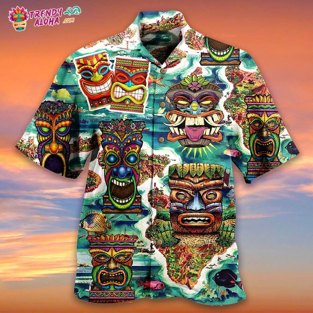 Tiki Keep Saying Aloha Tiki Hawaii Hawaiian Shirt – Trendy Aloha