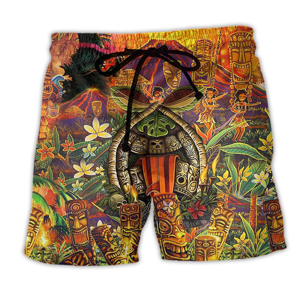 Tiki Wakaka Aloha Funny Trendy Aloha Hawaiian Beach Shorts Tiki Wakaka Aloha Funny Trendy Aloha Hawaiian Beach Shorts