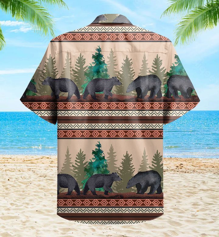 Timberline Bear Brown Trendy Hawaiian Shirt 3D Summer Gifts