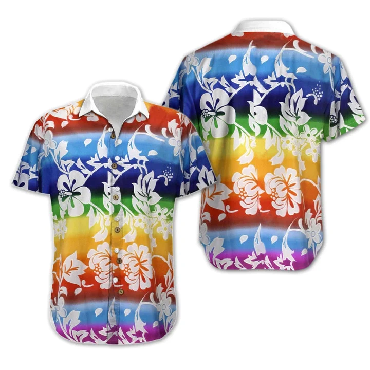 Time Of Spring Lgbt Flower Design Trendy Hawaiian Shirt