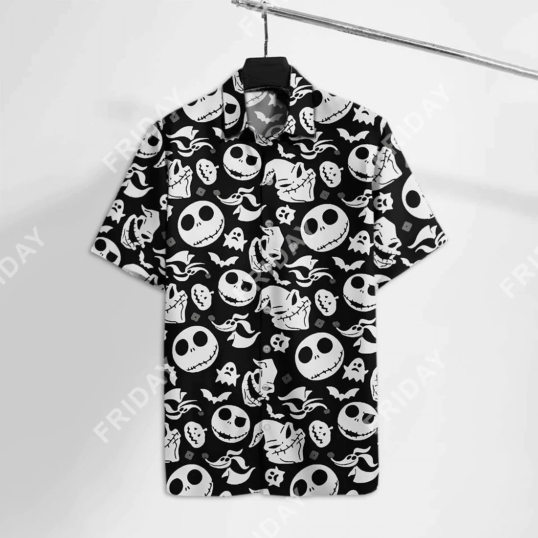 Tnbc Hawaiian Shirt Emoji Nightmare Characters Halloween Hawaii Tshirt Amazing Cool Dn Tnbc Aloha Shirt