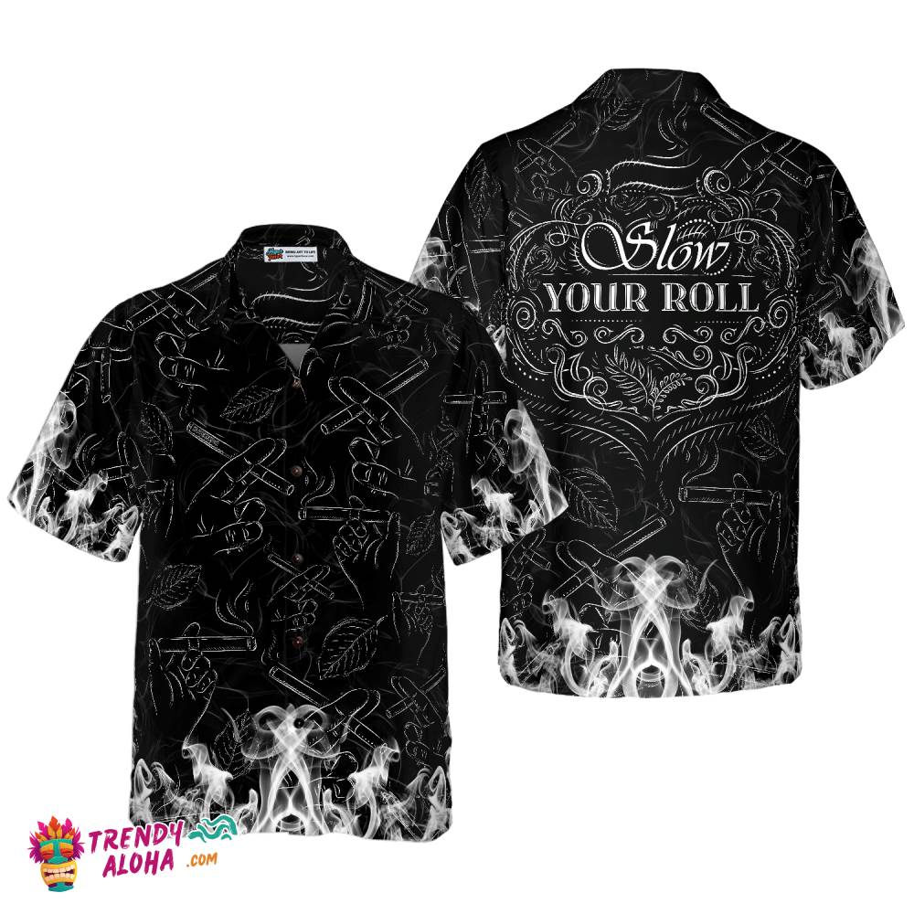 Tobacco Seamless Pattern Hawaiian Shirt