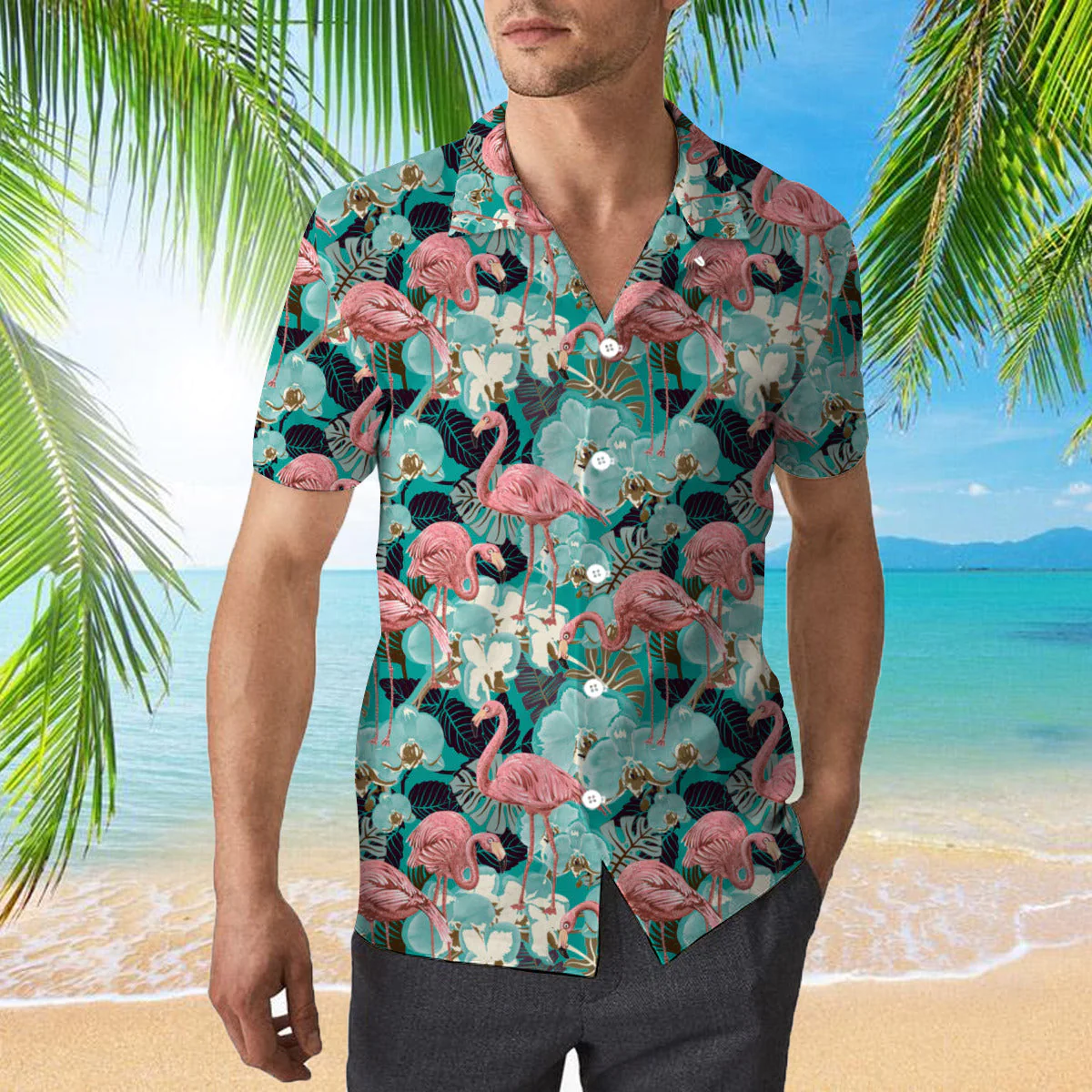 Today Im Just Flamazing Flamingo Tropical Trendy Hawaiian Shirt For Aloha Shirt