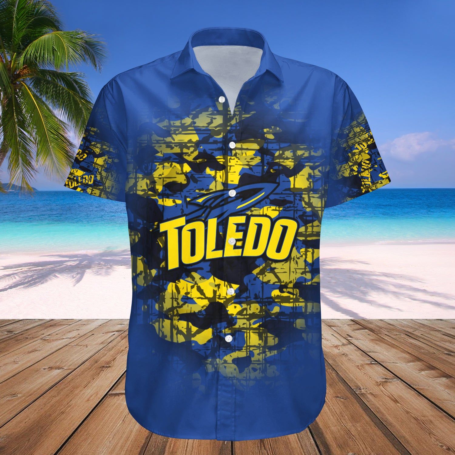 Toledo Rockets Hawaii Shirt Camouflage Vintage – NCAA