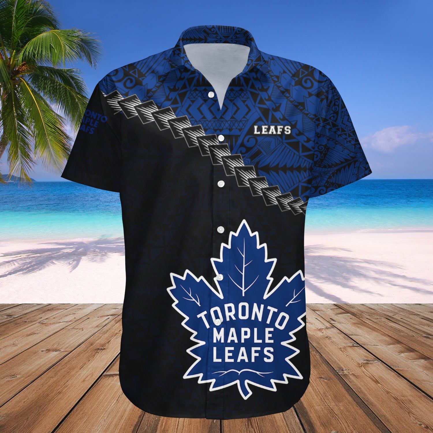 Toronto Maple Leafs Hawaii Shirt Grunge Polynesian Tattoo – NHL