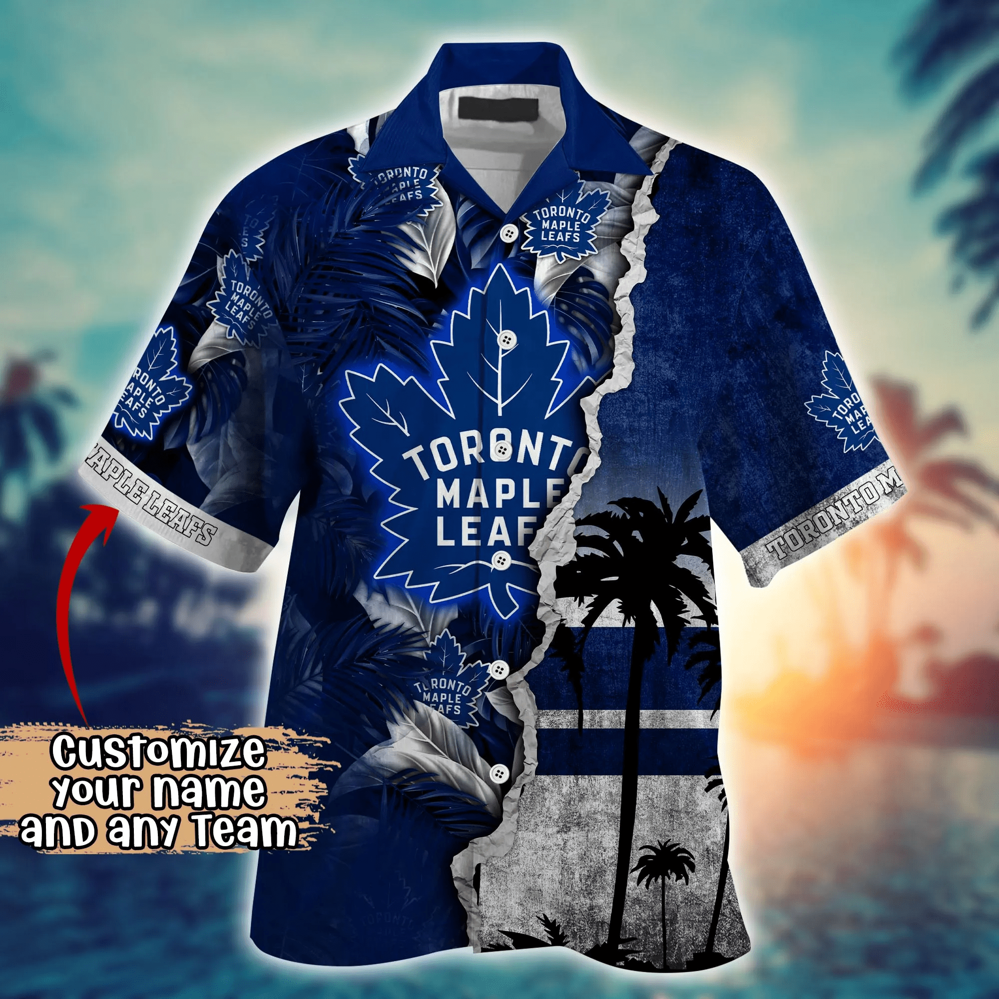 Toronto Maple Leafs NHL Hawaiian Shirt Custom Heatwave Aloha Shirt