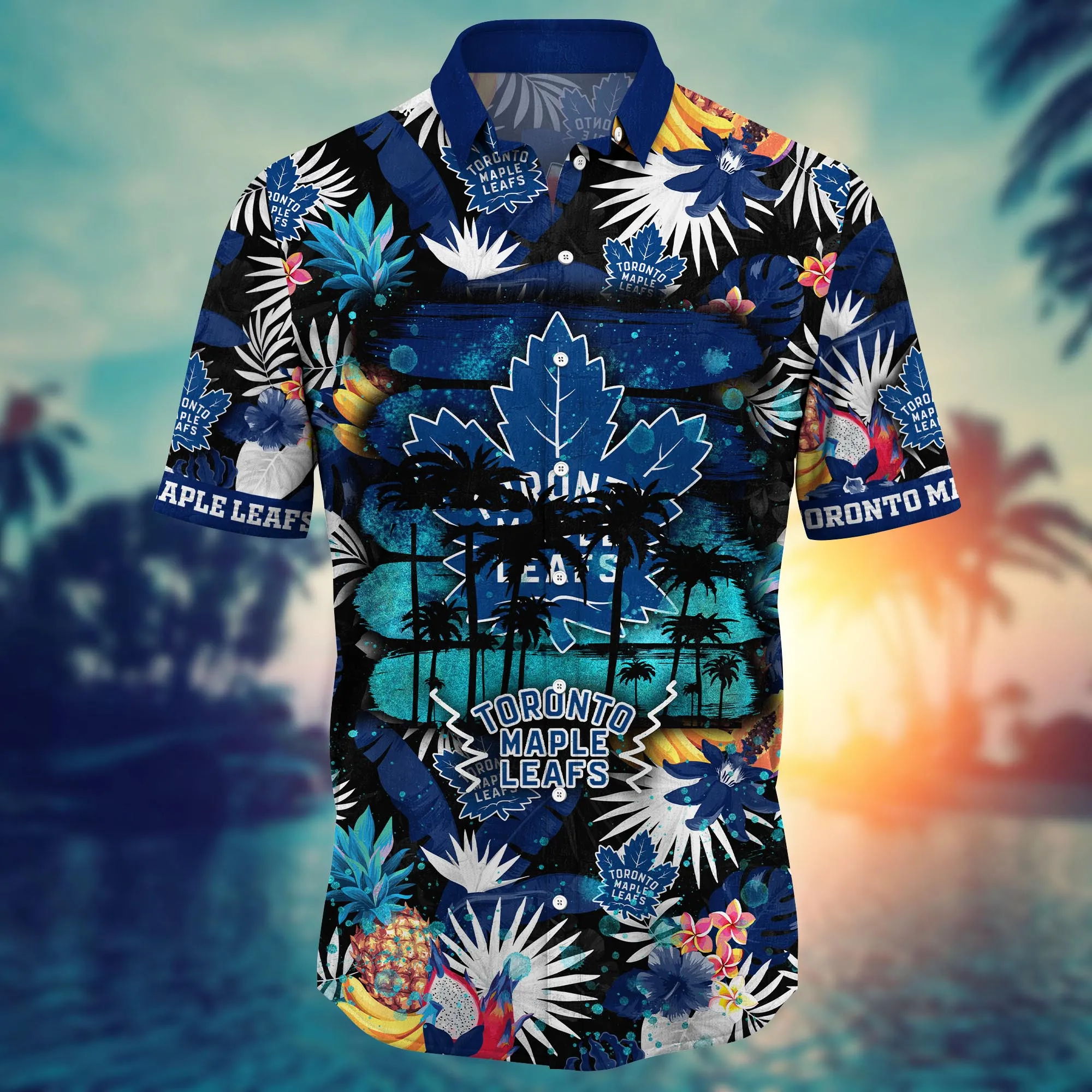 Toronto Maple Leafs NHL Hawaiian Shirt Hammockstime Aloha Shirt