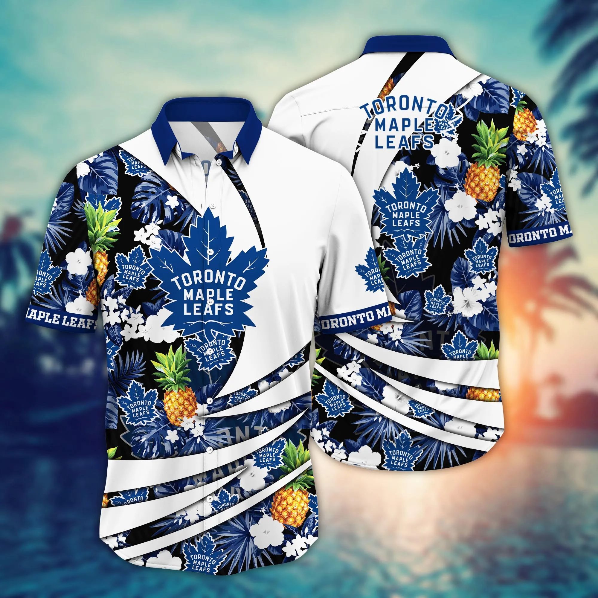 Toronto Maple Leafs NHL Hawaiian Shirt Pool Parties Tournament Play Shirts