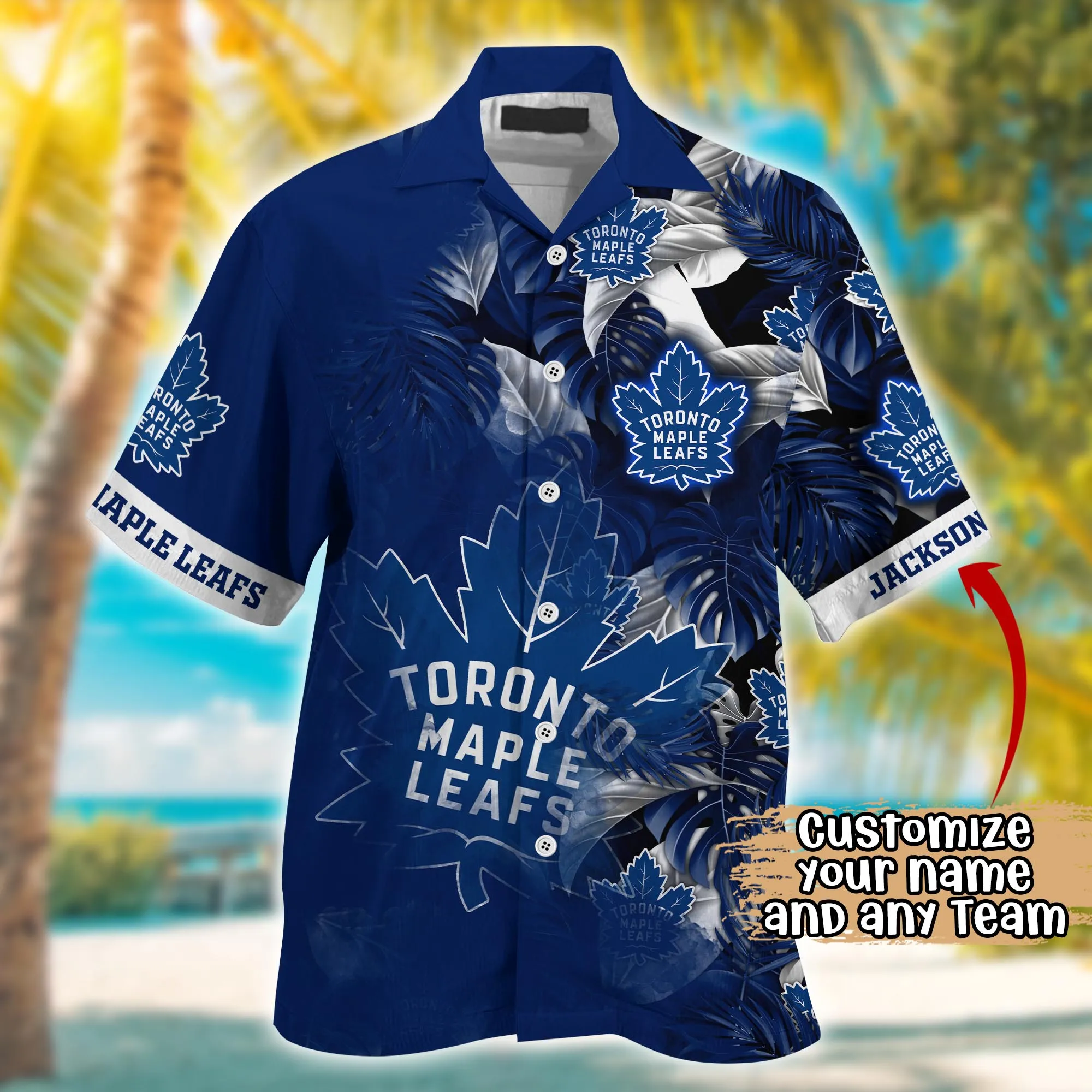 Toronto Maple Leafs NHL Summer Hawaii Shirt And Tshirt Custom Aloha Shirt