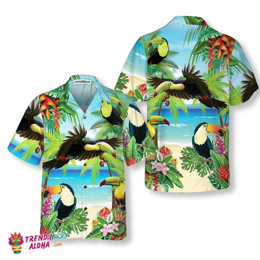 Toucan Tropical Beach Hawaiian Shirt, Funny Toucan Shirt For Men & Women Toucan Tropical Beach Hawaiian Shirt, Funny Toucan Shirt For Men & Women