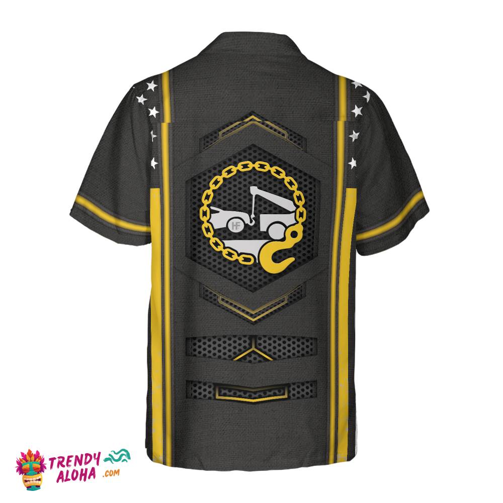 Tow Truck Yellow Flag Hawaiian Shirt