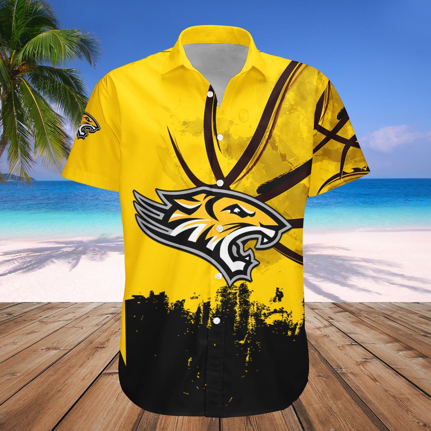 Towson Tigers Hawaii Shirt Basketball Net Grunge Pattern – NCAA