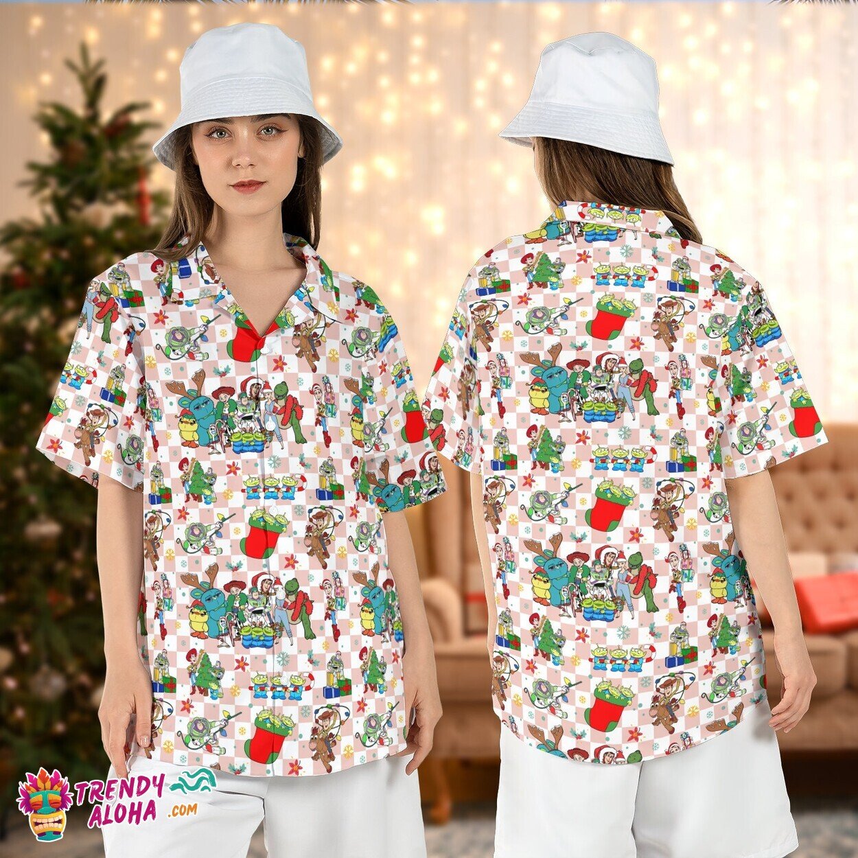 Toy Story Alien Christmas Sock Buzz Lightyear Woody Holiday Shirt