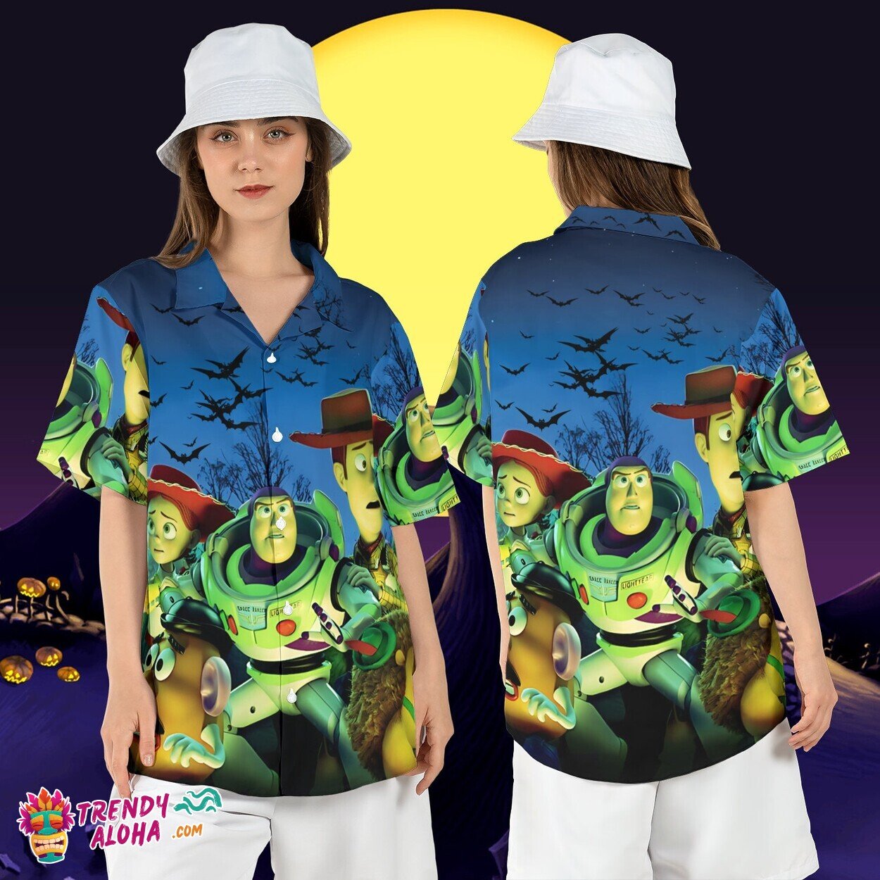 Toy Story Woody Buzz Jessie Spooky Disneyland Halloween Shirt