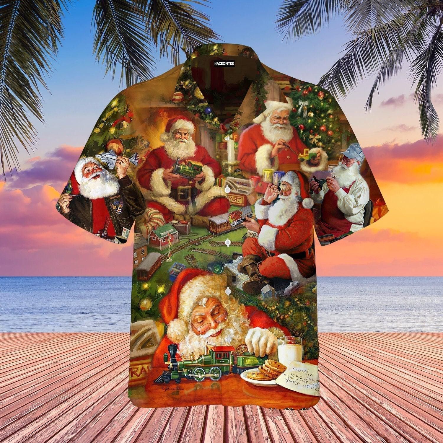 Toy Theme from Santas Workshop Hawaiian Shirt