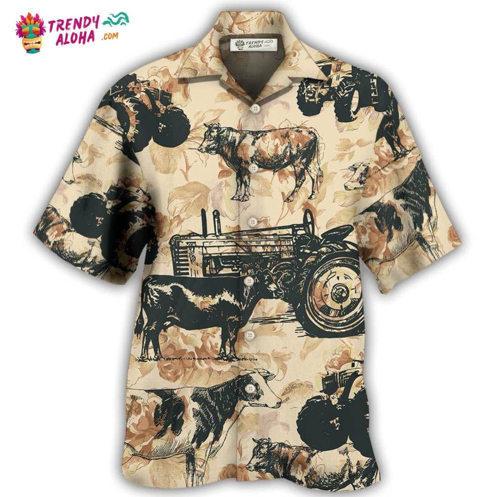 Tractor And Cow I Like Hawaiian Shirt – Trendy Aloha Tractor And Cow I Like Hawaiian Shirt – Trendy Aloha