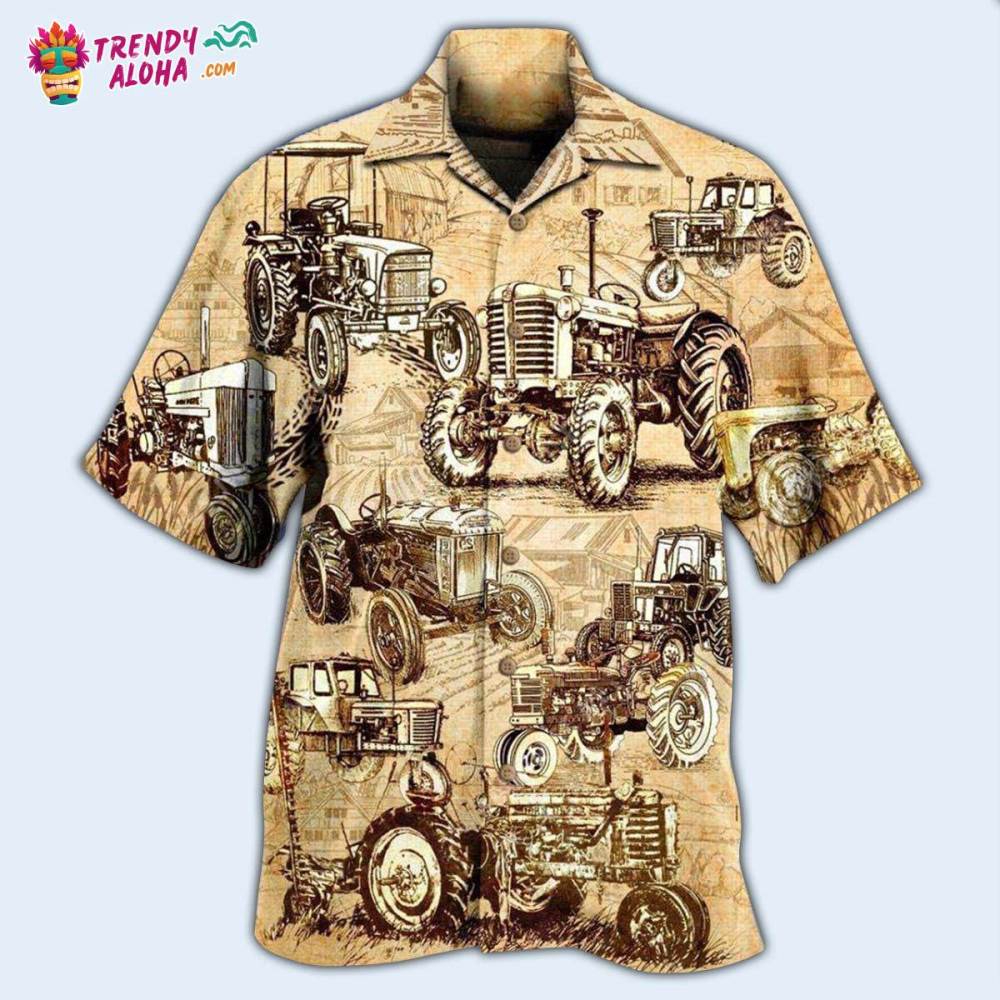 Tractor Farm All I Want To Do Is Work On My Farm Hawaiian Shirt – Trendy Aloha