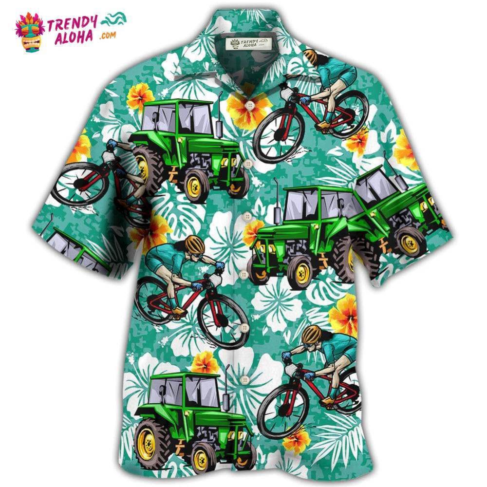 Tractor I Like Tractors And Mountain Biking Hawaiian Shirt – Trendy Aloha Tractor I Like Tractors And Mountain Biking Hawaiian Shirt – Trendy Aloha