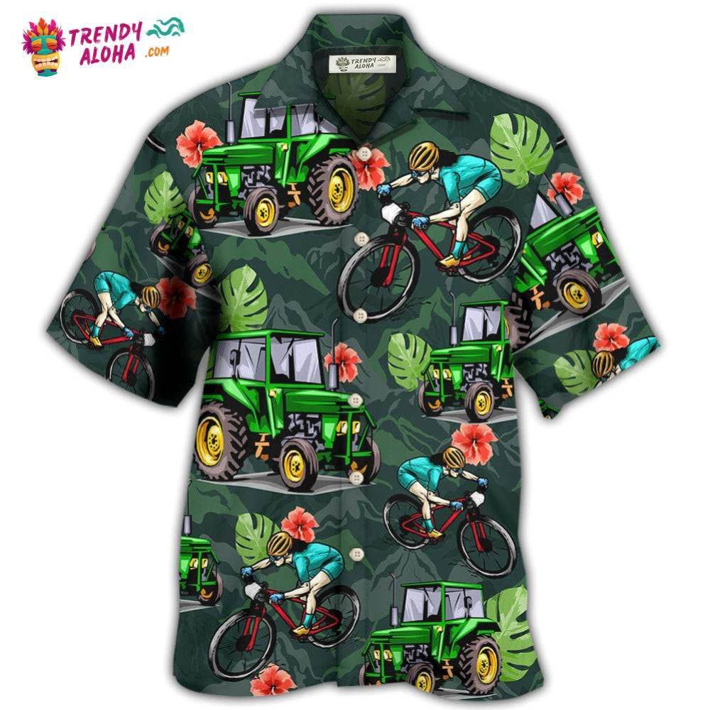 Tractor I Like Tractors And Mountain Biking Style Hawaiian Shirt – Trendy Aloha Tractor I Like Tractors And Mountain Biking Style Hawaiian Shirt – Trendy Aloha