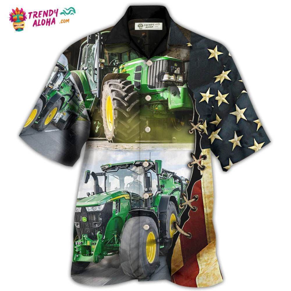 Tractor Independence Day Green Tractor Us Flag Hawaiian Shirt – Trendy Aloha Tractor Independence Day Green Tractor Us Flag Hawaiian Shirt – Trendy Aloha