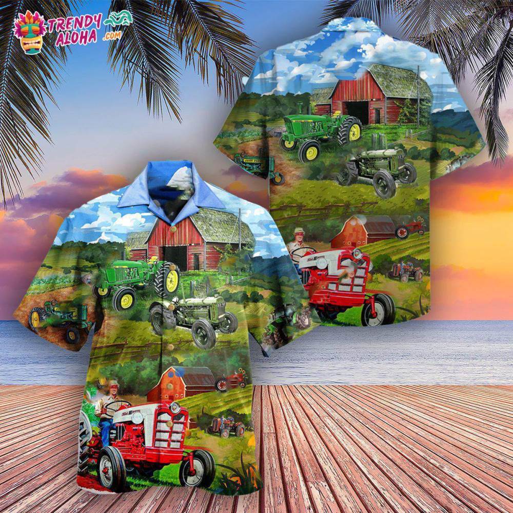 Tractor Keep Calm And Drive A Tractor Hawaiian Shirt – Trendy Aloha