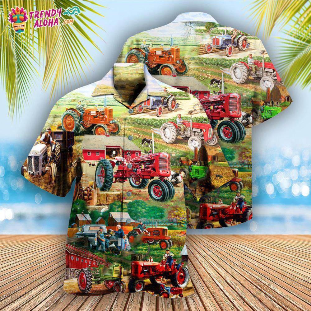Tractor Life Is Better On Papa’S Hawaiian Shirt – Trendy Aloha